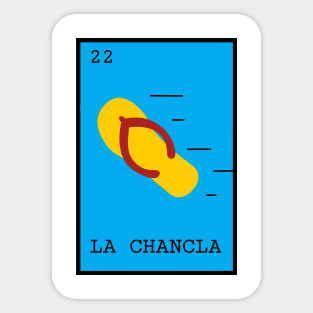 Loteria “LA CHANCLA” Sticker